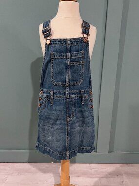 GAP Kids Blue Denim Overall Jumper - SIZE 6-7